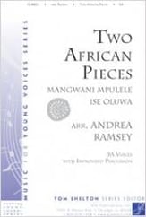 Two African Pieces SA choral sheet music cover